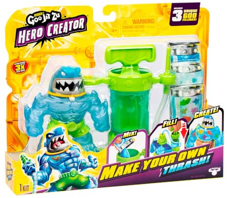 Heroes of Goo Jit Zu Bandai CO42786 Actionfigur, kreieren Sie Ihre eigene Figur der furchterregenden Trash und entfesseln Sie die Möglichkeiten, Kneten und Dehnen, Mehrfarbig, CO42786