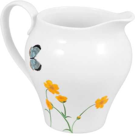 OKUMEYR Brocca Per Latte in Ceramica Piccola Lattiera Manico Brocca Per Sciroppo in Ceramica