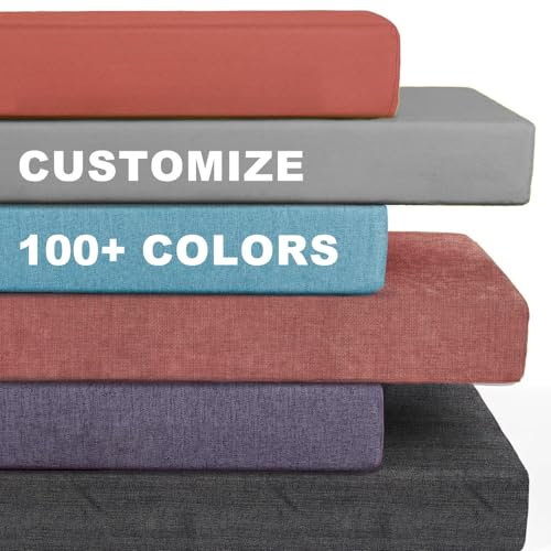 Bankauflage Nach Maß Sitzkissen Benutzerdefinierte Bankkissen Sitzkissen für Fensterbank Ersatzkissen Drinnen Loungemöbel Terrassenbankkissen Bankpolster für Gartenbank Outdoor Möbel Palettenkissen