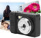 Fotocamera Digitale Vintage Portatile, Fotocamera Vintage CCD, Videocamera Compatta 1080P - Obiettivo Grandangolare 198°, Obiettivo Macro 15X, Supporto Fino a 128G per i Viaggi