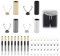 40 Boucles de Cordon en Métal, Embouts Métalliques pour Cordon en 4 Couleurs, Extrémités de Lacets, Accessoires de Mode pour Corde, Lacets, Sweatshirts et Projets DIY