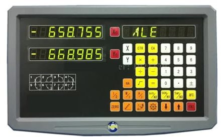 Digital Readout, 2 Axis Digital Readout DRO Kit Milling Lathe Machine Two Axis DRO Display for Grider Mill Lathe Machine,Simple Operation