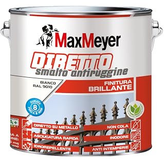 MAXMEYER Diretto Antiruggine Brillante R9010 Bianco 2 L