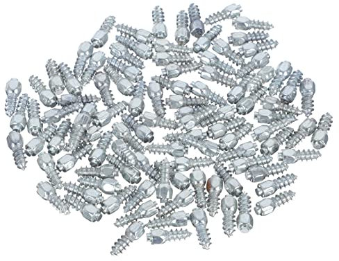 MUCKLILY Anti-Rutsch Reifenstollen 100 Stück Für Winterreifen Aus Leichter Legierung Zur Verbesserung Der Traktion Bei Schnee Und Eis Für Auto Und Fahrrad