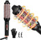 Thermal Brush 38mm Professional Heated Round Brush with 10 Temperature Settings, LED Display & Ceramic Tourmaline Bristles for Smooth Styling, Salon-Worthy Blowouts, UK Plug, Dual Voltage (120-210°C)
