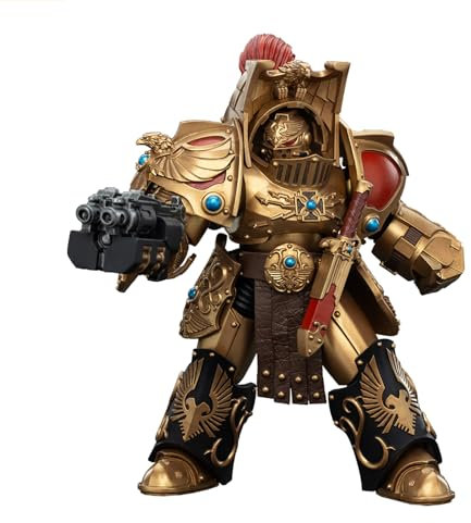 GWTCTOY JoyToy GW 40K Originallizenz 1:18 Actionfigur, Legio Custodes Aquilon Terminator Squad Aquilon with Lastrum Storm Bolter