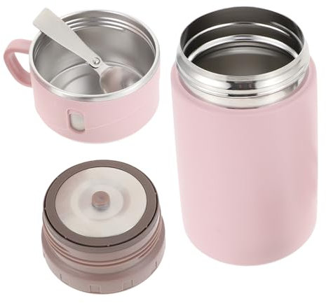 POPETPOP 1set Tazza Isolante Acciaio Inossidabile Per Zuppa e Porridge Contenitore Termico Per -nic e Casa Sicura Per Adulti e Materiale e Acciaio Di Qualità