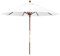 CRBUDY Parasol de Jardin Beige 9 Pieds, Parasol de Jardin Pliable en Bois avec manivelle et 8 Baleines, Parasol à auvent ventilé 7 Pieds pour Balcon, pelouse (Beige 210