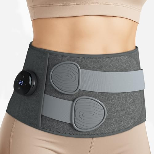QUEENWEN Wärmegürtel Rücken Kabellos Heizgürtel mit 5 Wärmestufen Rückenwärmer & Rückenbandage für Lenden Rücken Bauch mit USB Geschenke Frauen