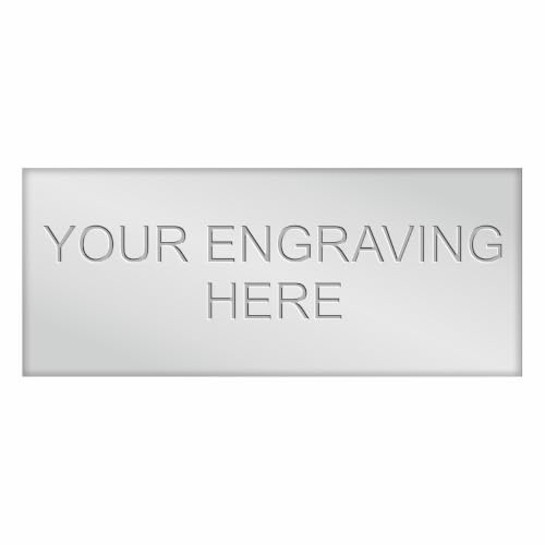 Custom Engraved Nameplate – Gold, Silver, Black | Self-Adhesive Metal Plaque 90x38mm
