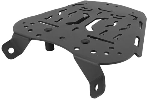 Ausla Motorrad Heckkasten Grundplatte, Kohlenstoffstahl Gepäckträger Basis Halterung Topcase Montageplatte für ZONTES 368G 501G