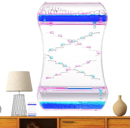 Gihioue Minuteur de mouvement liquide, sablier spiralé relaxant | Jouet sensoriel à mouvement liquide pour , bureau, salle de classe, calme, école, chambre à coucher, maison