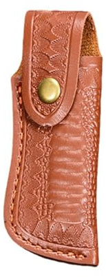2 Pcs Knife Sheath Reliable Pocket Leather Folding Knife Bag, Holster Belt Pouch with Snap Closure and Belt Loop for Outdoor Camping Hiking