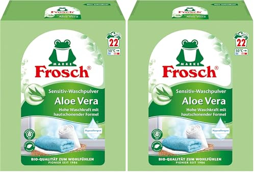 Frosch Aloe Vera Sensitiv-Waschpulver 3,432 kg (Packung mit 2)