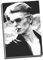 Kunstdruck auf Leinwand „David Bowie“, Wandkunst, großes A1-Format, 76,2 x 50,8 cm, Schwarz und Weiß