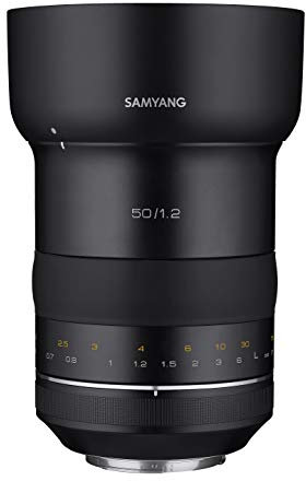 Samyang syxp50-c XP 50 mm f/1.2 ad alta velocità per obiettivo Canon EF con chip AE integrato, nero