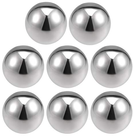 sourcing map 50mm Dia acier Inox 304 boule escalier Main courante Newel Post 8Pcs