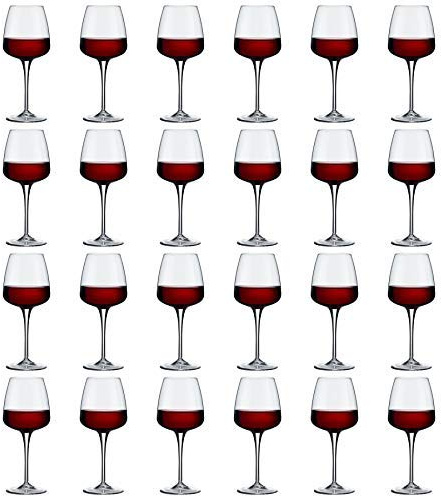 Bormioli Rocco Pack of 24 Aurum Red Wine Glasses Set - 520ml