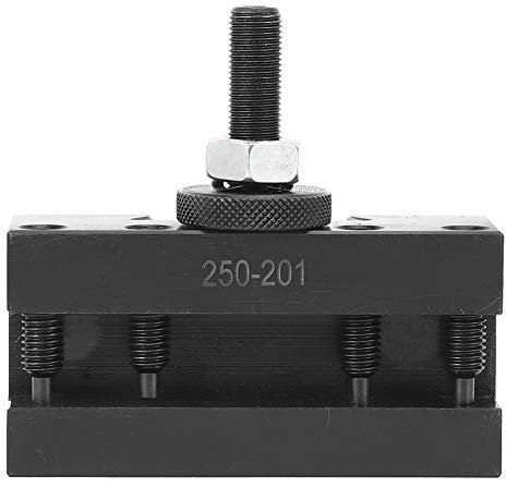 Walfront Tool Post Holder Lathe CNC Assembly 250-201 High-Carbon Steel Bracket for Turning Facing Machine