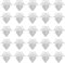 856540 Lot de 50 clips de fixation pour pare-chocs de voiture, en plastique blanc