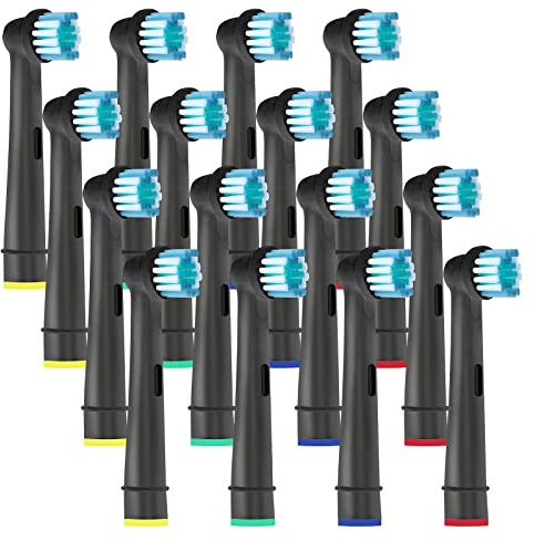 Elektrische Zahnbürstenköpfe, kompatibel mit Oral B Elektrische Zahnbürste, wiederaufladbar, Ersatzbürstenköpfe für Cross-Action, Vitality, Sensitive, Professional Care usw. HSYTEK