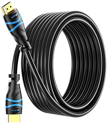 BlueRigger 4K HDMI Cable 9M (4K 30Hz, HDR10, HDCP2.3, High Speed 18Gbps, in-Wall CL3 Rated, eARC) - Compatible with PS5, Xbox, Roku, Apple TV, HDTV, Blu-ray, PC, TV Stick, Nintendo Switch