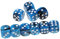 BEAUTYBIGBANG 10 Stück Würfel 16 mm Acryl für Spiele Blau Set 6-Seitig Würfelset Spielwürfel aus umweltfreundlichem Acryl Standardgröße für 6-seitige Würfel