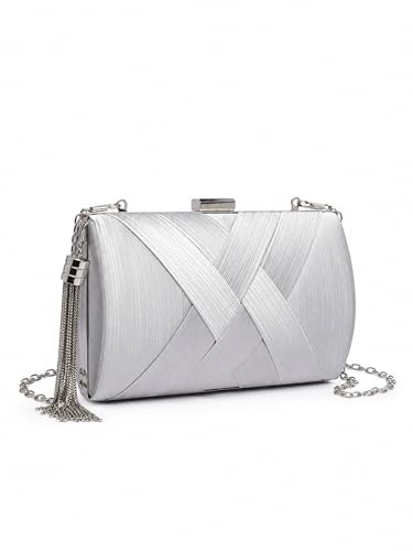 collezione alessandro Abendtasche Sydney aus softem Stoff 17cm x 11cm x 7cm