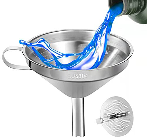 Resin Trichter Filter Resin,3D Drucker Resin Filter und Edelstahl Trichter zum Gießen Harz in die Harzflasche für Resin 3D Drucker Wiederverwendbar
