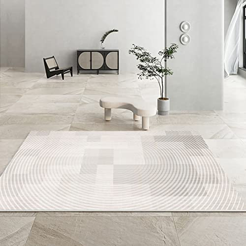 Teppich küchenteppiche Grau beige abstraktes geometrisches kreisdesign jugendzimmer deko Kamin für Wohnzimmer 160x230cm