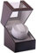 Caricatore automatico per orologi, cassa dell'orologio con motore Mabuchi silenzioso, funzionamento a batteria o alimentatore di rete in pelle PU, Marrone-125c