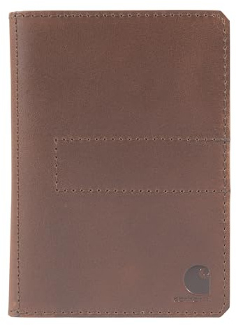 Carhartt Herren-Geldbörse aus Leder, erhältlich Farben, Braun (Notizbuch), One Size Fits All, Craftsman Ledergeldbörsen, erhältlich Farben