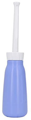 Luqeeg 400ml Portable Bidet Sprayer, Blue, 7cm Diameter, Personal Hygiene Care, Long Spray, Powerful, Travel, Easy to Use, Ergonomic Design, Angled Nozzle, ABS, EVA Material