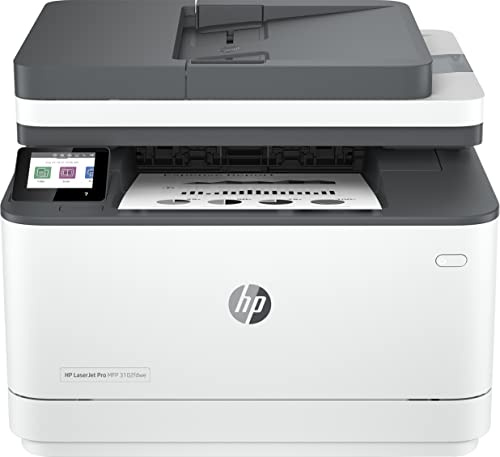 HP LaserJet Pro MFP 3102fdwe Laserdrucker, 6 Monate gratis drucken Instant Ink inklusive, Automatischer Duplex, Hohe Druckgeschwindigkeiten, WLAN, Ethernet, Fax, Bluetooth, Smart App