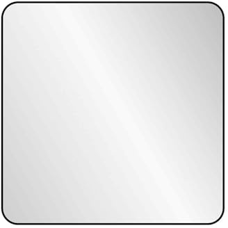 nielsen Sutton Square Wall Mirror - Black - 60 x 60 cm - Rounded Corners - with Hanger