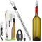 Zocipro 4-in-1 Stainless Steel Bottle Chiller Rod with Bottle Opener, Zinc Alloy Wine Stopper, Paper Cutter, Chiller Stick for White & Red Wine