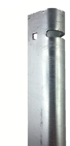 auf-mass24 Universal Zaunanschlussleiste Typ-UL Zaunanschlussschiene Zaun (840mm, Feuerverzinkt - Silbergrau)