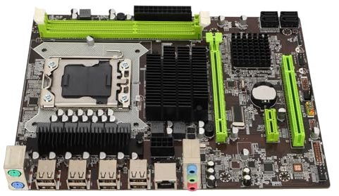 X58 PRO Desktop Motherboard, DDR3 Computer Mainboard Dual Channel DDR3 1066/1333/1600 Speicherversorgung Integrierter Sechskanal Chip für Core I7 für