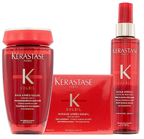 Kerastase Soleil Shampoo Apres Soleil 250ml Masque 200ml Huile Sirène 150ml