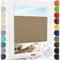 Schuette® Plissee ohne Bohren zum Kleben ● Thermo Kollektion: Mocha Dream (Hellbraun) ● 90x120cm (Breite x Höhe) ● Suprafix Faltrollo Klebehalterung ● Bequeme Rollo Montage inkl. Video