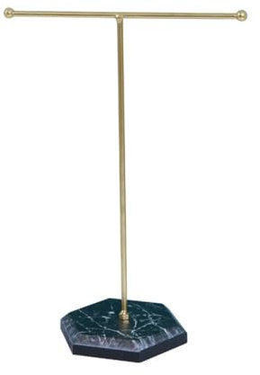 JTKREW Schmuckständer,Schmuck Organizer,Metall T-Bar Schmuckhalter Halskettenständer Ohrringhalter Schmuckbaum Kettenhalter,Schmuck Aufbewahrung für Armbänder,Ohrringe,Ringe,Ketten