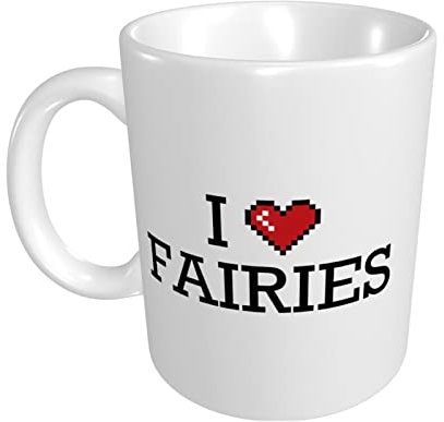 Fette Tasse, lustig, ich liebe Feen-Tasse, Kaffeetassen für Paare, lustige lustige Geschenke für Männer