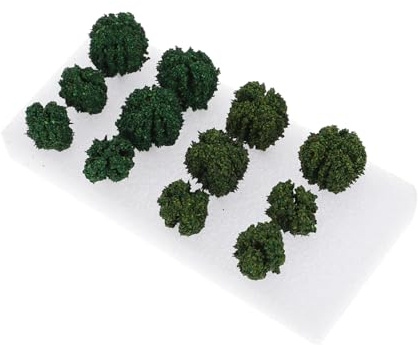 1 Schachtel Büsche Miniaturbaum Mini-züge Miniaturbäume Zum Basteln Miniaturbäume Für Mikrobaummodell Künstlicher Miniaturstrauch Miniaturdekoration Anlage Plastik Bahn Vegetation