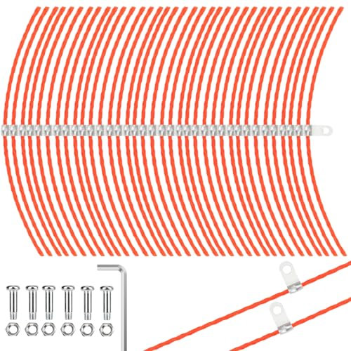 Eyoloty 36 Pack SF-080 Pre-Cut Replacement Twisted Line 0.11 Compatible with Black Decker SF-080-BKP GH3000 LST540 GH3000R LST540B Weed Eater String Trimmer Edger,with Screw Parts (43 Pack)