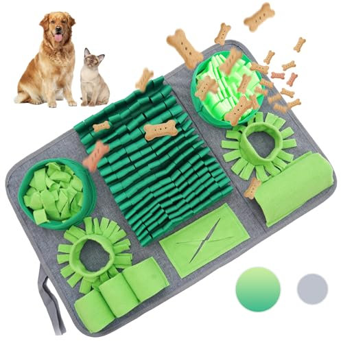 HDOELGP Schnüffelteppich Hund Haustier schnüffelmatte Interaktives Hundespielzeug Bestes Material Extrem haltbar Intellektuelles Spielzeug für Hunde rutschfest Slow Feeder (44 * 66cm)