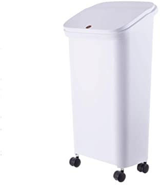 SOSCU Poubelle push-up exquise avec couvercle escamotable Poubelles de cuisine de grande capacité Grande poubelle Poubelle en plastique réutilisable