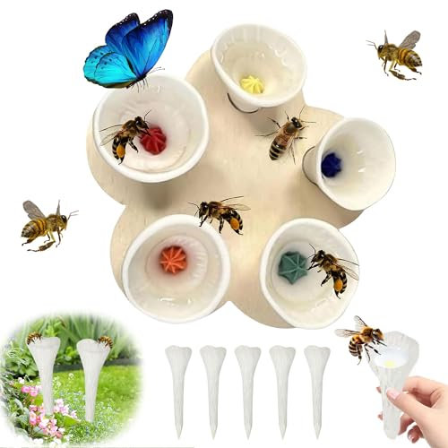 YISKY Bee Insect Drinking Cup, Bee Insect Mug, Colorful Insect Cup, Bee Cups for Garden, Bees Drinking Cup Bees Cups, Bees Drinking Cup for Gardens, Balconies