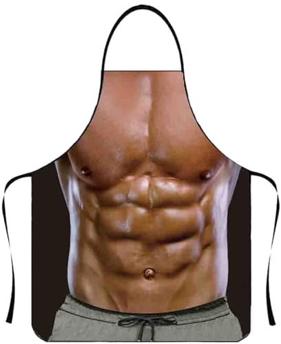 SURALIN Tablier de Barbecue pour Hommes, Tablier Cuisine Homme Tablier Cuisine Homme Humour Cadeaux Amusants pour Hommes, Vêtements de Fête, Cadeaux de Barbecue 80x60cm