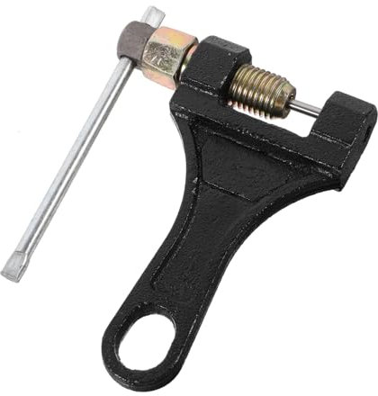 CRILSTYLEO Werkzeug Zum Entfernen Der Kette Fahrrad Kettenbrecher Fräser Zur Reparatur Einer Fahrradkette Werkzeug Zum Entfernen Von Fahrradketten Fahrradkettenbrecher Eisen Black