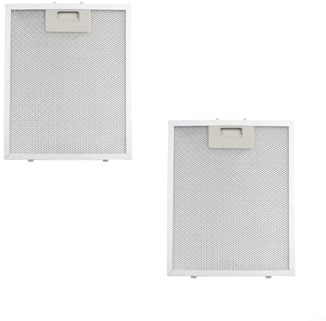 HOHOVYVY Lot de 2 filtres en métal pour hotte aspirante - Grille métallique - 290 x 240 x 9 mm